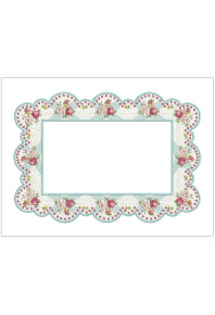 Dec161 - Bigger Rectangule Vintage Roses